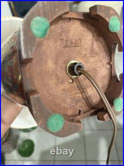 Vintage Art Deco Table Lamp, Chinese, Ceramic, Accent Light, Mid 20th Century