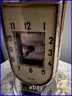 Vintage Art Deco Table Lamp with integrated Alarm clock by Mofem Mushroom Lamp