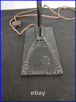 Vintage Art Deco Wrought Iron Lamp