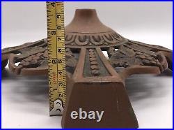 Vintage Art Deco-brass/metal Exco Lamp Base. Grape Vine And Leaf Pattern