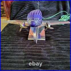 Vintage Art Deco period Airplane Lamp