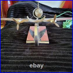 Vintage Art Deco period Airplane Lamp