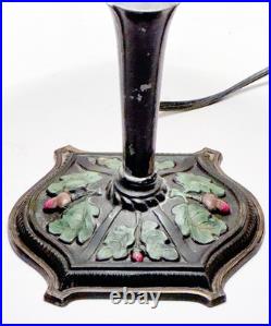 Vintage BELLOVA Art Deco Boudoir / Desk Lamp with CZECH Art Glass Shade