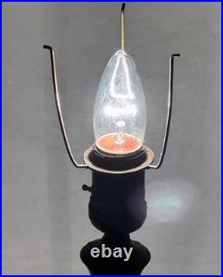 Vintage BELLOVA Art Deco Boudoir / Desk Lamp with CZECH Art Glass Shade