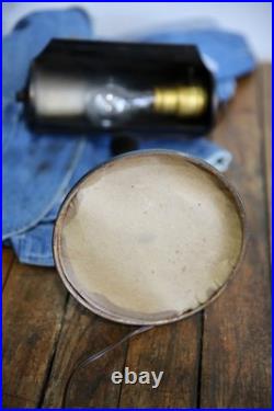 Vintage Bankers Desk Lamp Brass Light Socket industrial Antique shade art deco