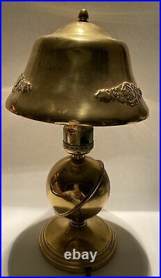 Vintage Brass Art Deco Table Lamp. All Original Antique Lamp