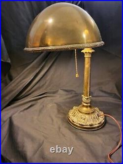 Vintage Brass Bankers Lamp