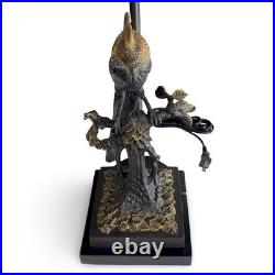 Vintage Brass Cockatoo Table Lamp Sculptural Base Accents Tested Works 28 Tags