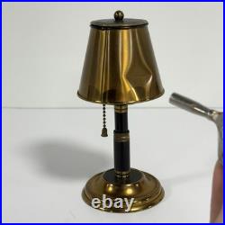 Vintage Brass Lamp Style Cigarette Holder Ashtray Dispenser Pull Chain Art Deco Vintage Brass Lamp Style Cigarette Holder Ashtray Dispenser Pull Chain Art Deco