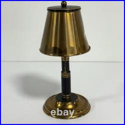 Vintage Brass Lamp Style Cigarette Holder Ashtray Dispenser Pull Chain Art Deco