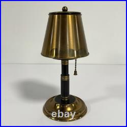 Vintage Brass Lamp Style Cigarette Holder Ashtray Dispenser Pull Chain Art Deco