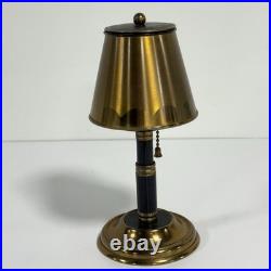 Vintage Brass Lamp Style Cigarette Holder Ashtray Dispenser Pull Chain Art Deco