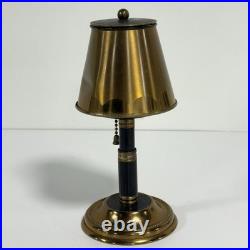 Vintage Brass Lamp Style Cigarette Holder Ashtray Dispenser Pull Chain Art Deco