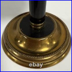 Vintage Brass Lamp Style Cigarette Holder Ashtray Dispenser Pull Chain Art Deco
