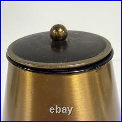 Vintage Brass Lamp Style Cigarette Holder Ashtray Dispenser Pull Chain Art Deco