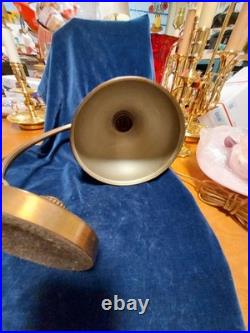 Vintage Copper Goose Neck Chase Art Deco Lamp