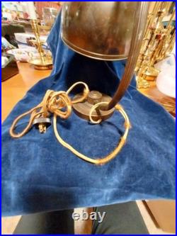 Vintage Copper Goose Neck Chase Art Deco Lamp