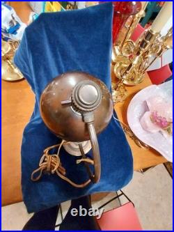 Vintage Copper Goose Neck Chase Art Deco Lamp