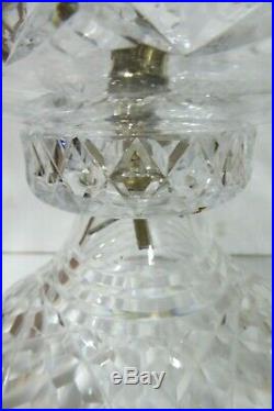 Vintage Crystal Bedside Table Lamp Art Deco