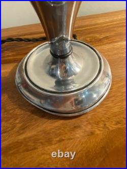 Vintage Deco Streamline Machine Age Frosted Globe Lamp