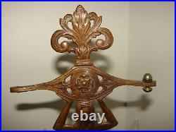 Vintage Egyptian Revival Art Deco Figural Lady Metal Electric Table Lamp