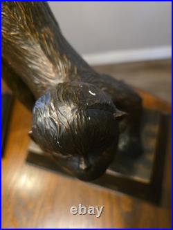 Vintage Figural Monkey Lamp Broze ART DECO Style / Pair