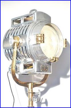 Vintage Film Light Industrial Antique Studio Lamp Mole Richardson 210 Art Deco