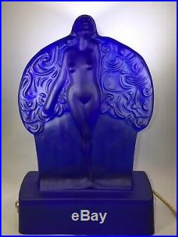 Vintage Frankart Sally Rand Glass Nude Nymph Art Deco Lamp