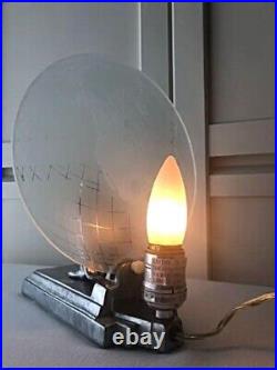 Vintage Frankart Sarsaparilla art deco'Atlas' Table Lamp Good Condition