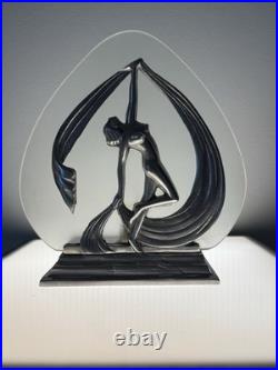 Vintage Frankart Style Art Deco Nude Dancer Lamp Original Frosted Glass Works