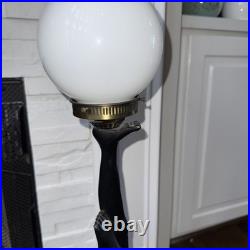 Vintage Frankart Style Art Deco Style Nude Female Holding Globe Table Lamp Works