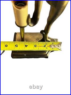 Vintage Frankart Style Flapper Girl Brass Lamp Art Deco Elegance Elegant & Rare