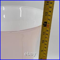 Vintage French Pink Opaline Cased Glass Tulip Table Lamp Art Deco Style 12