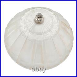 Vintage Frosted Glass Art Deco Desk Table Lamp 10