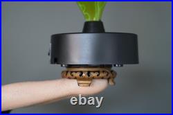 Vintage Green Plasma Light Art Deco Lady Sculpture Table Lamp Lightning Art