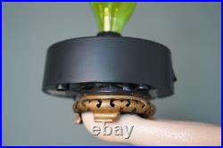 Vintage Green Plasma Light Art Deco Lady Sculpture Table Lamp Lightning Art