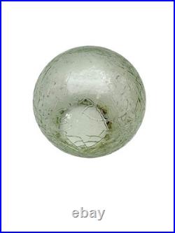 Vintage Green Uranium Glass Brain Ball Globe Art Deco Lamp Shade