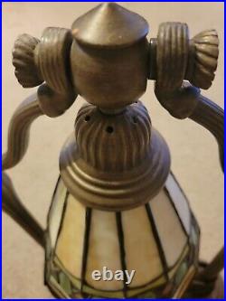 Vintage Harp Style Lamp, Shade Art Deco, Desk Lamp, Bankers Lamp