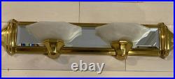 Vintage Hollywood Regency Art Deco Vanity Lamp Sconce Pasquale Miranda