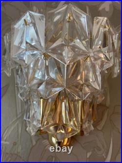 Vintage Kinkeldey Wall Sconces Pair (2 PIECES) CRYSTAL Great Condition 1970