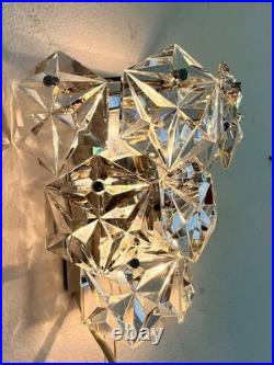 Vintage Kinkeldey Wall Sconces Pair (2 PIECES) CRYSTAL Great Condition 1970