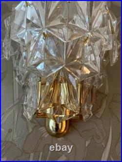 Vintage Kinkeldey Wall Sconces Pair (2 PIECES) CRYSTAL Great Condition 1970