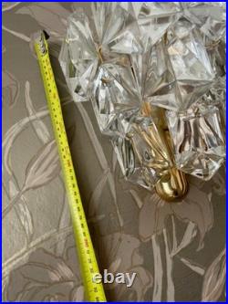Vintage Kinkeldey Wall Sconces Pair (2 PIECES) CRYSTAL Great Condition 1970