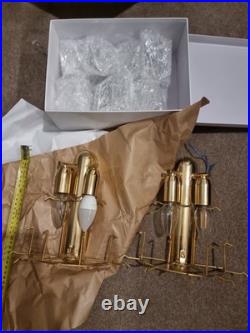 Vintage Kinkeldey Wall Sconces Pair (2 PIECES) CRYSTAL Great Condition 1970