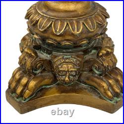 Vintage Lamp Art Deco 16 Light MCM Ornate Table Accent Tested