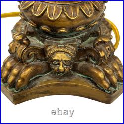 Vintage Lamp Art Deco 16 Light MCM Ornate Table Accent Tested