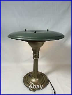 Vintage Lamp Art Deco Flying Saucer The Sight Light Corp. USA, Ct. Mid Century