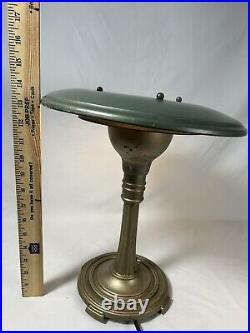 Vintage Lamp Art Deco Flying Saucer The Sight Light Corp. USA, Ct. Mid Century