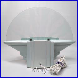 Vintage Leviton Sea Shell Lamp 12x16 Frosted Glass Ceramic Ocean Light Art Deco