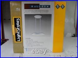 Vintage Lightstyles Pendant Light MCM Flying Saucer Art Deco Halogen 5001 NIB